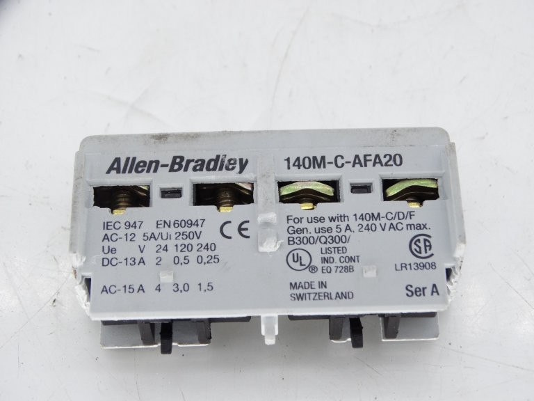 Allen Bradley 140M-C-AFA20 Series A Contact Block