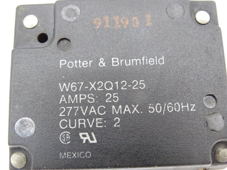 Disjoncteur Thermique Potter & Brumfield W67-X2Q12-30 - 30A, 277V AC, Neuf D'origine