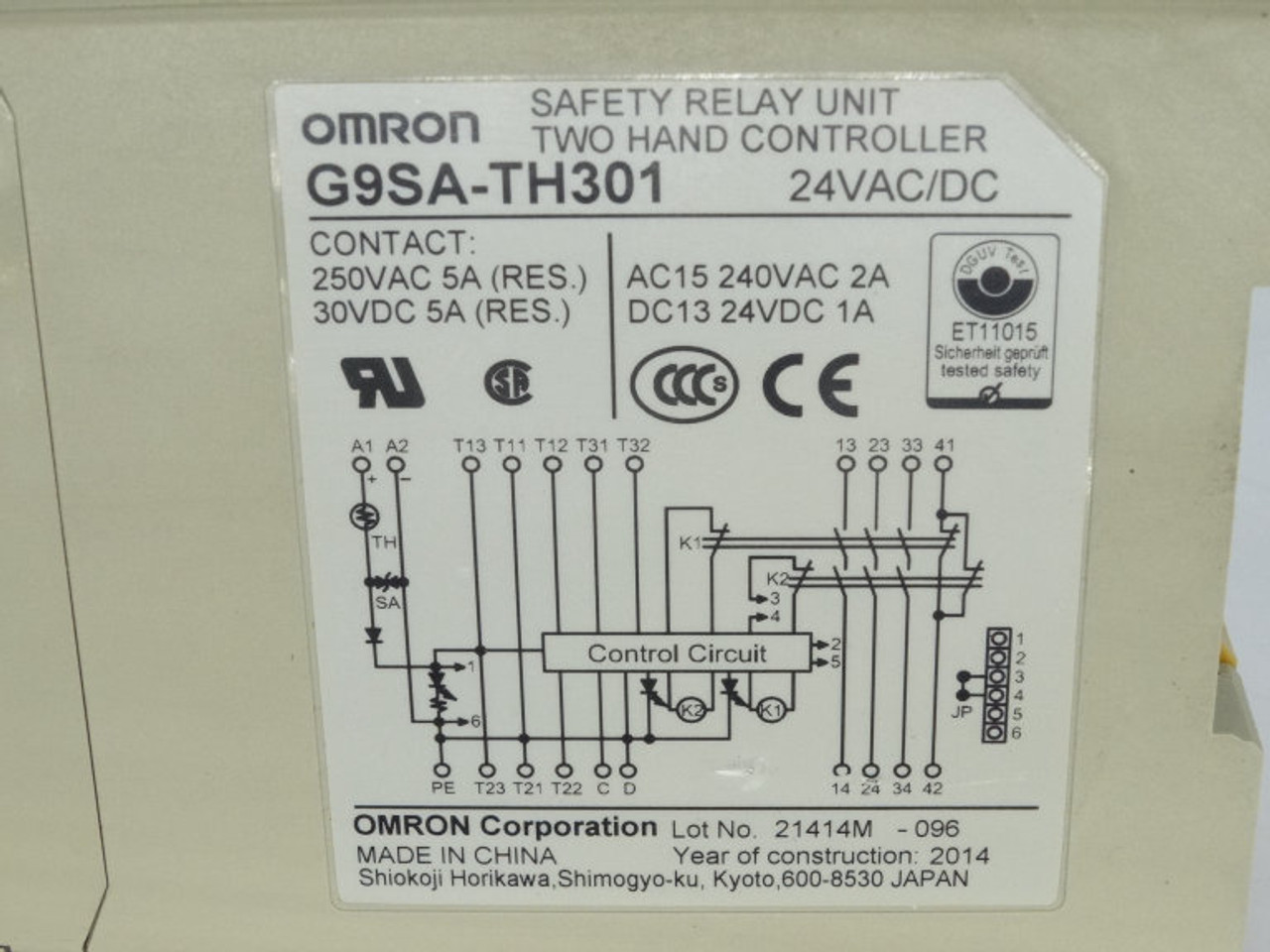 Omron G9SA-TH301 AC/DC24 Relay