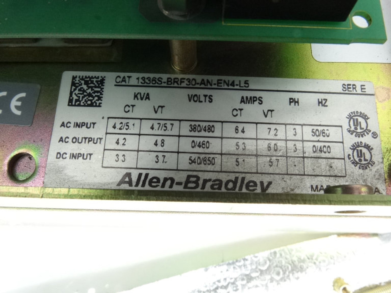 Allen Bradley 1336SBRF30ANEN4L5 Series E Drive