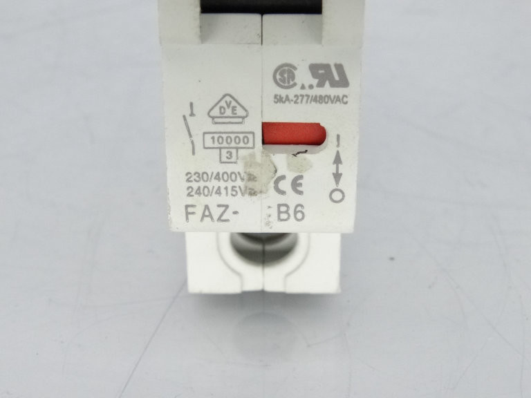 Disjoncteur MOELLER FAZN B6 6A Type B - Double Pôle, Occasion, Fonctionne, Origine Allemagne