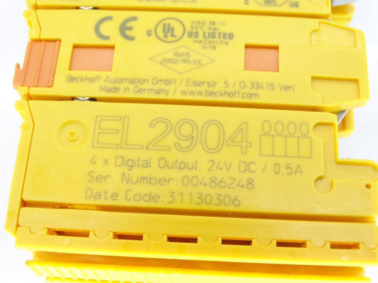 BECKHOFF EL2904 PLC MODULE