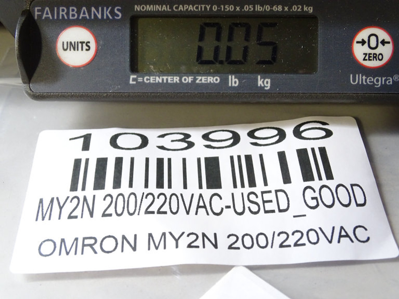 Omron MY2N AC200/220 Relay