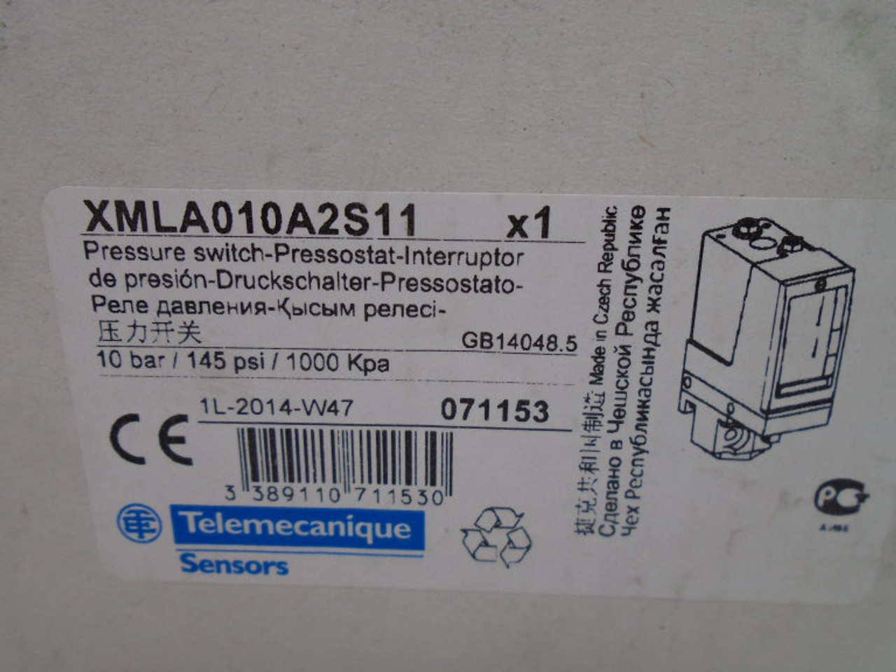 Schneider Electric Xmla010a2s11 Switch Schneider Electric Xmla010a2s11 Switch