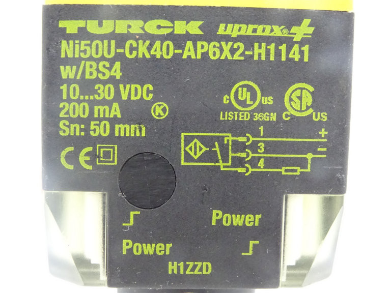 Turck NI50U-CK40-AP6X2-H1141 W/BS4 Sensor