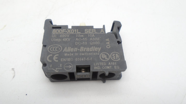 Allen Bradley 800F-X01L Contact Block