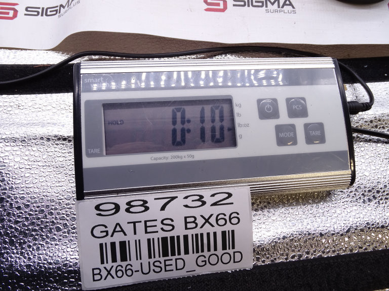 Cinghia Trapezoidale Gates BX66, Per Applicazioni Industriali, Alta Flessibilità E Resistenza