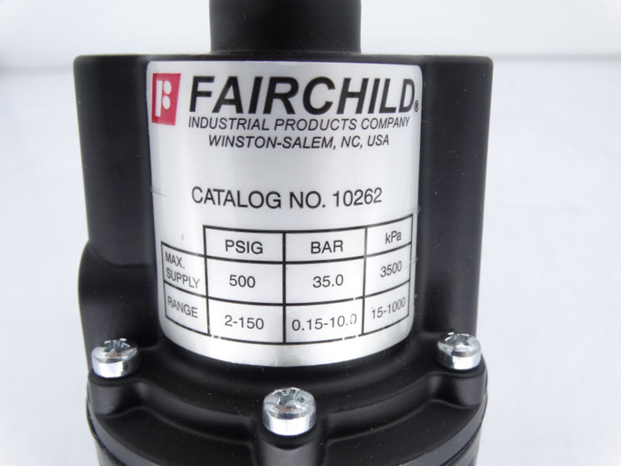 FAIRCHILD INDUSTRIAL PROD 10262 AIR PRESSURE REGULATOR