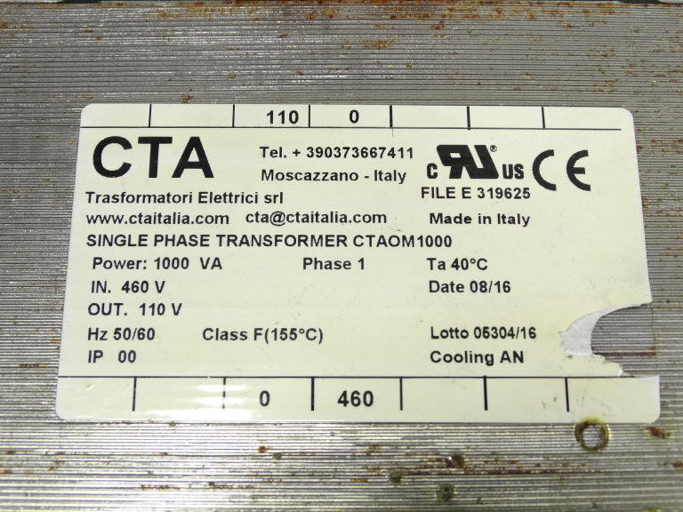Cta CTAOM1000 Transformer