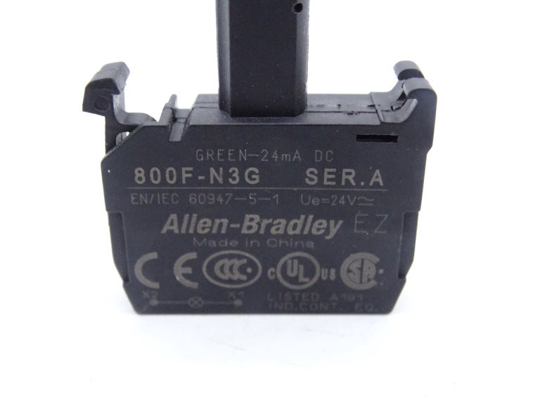 QTY:1 800F-N3G 24V 800FN3G Green Light SWITCH - Foto 9