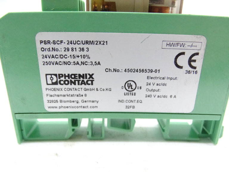 Phoenix Contact PSR-SCF- 24UC/URM/2X21 Relay