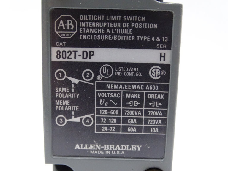 Allen Bradley 802TDP Series H Switch