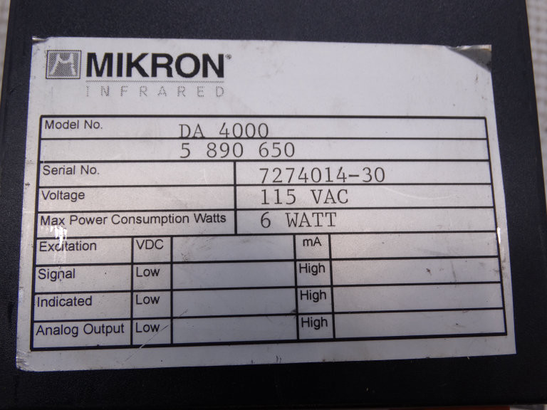 Mikron Infrared DA 4000 Panel Meter mikron-infrared-da-4000-panel-meter