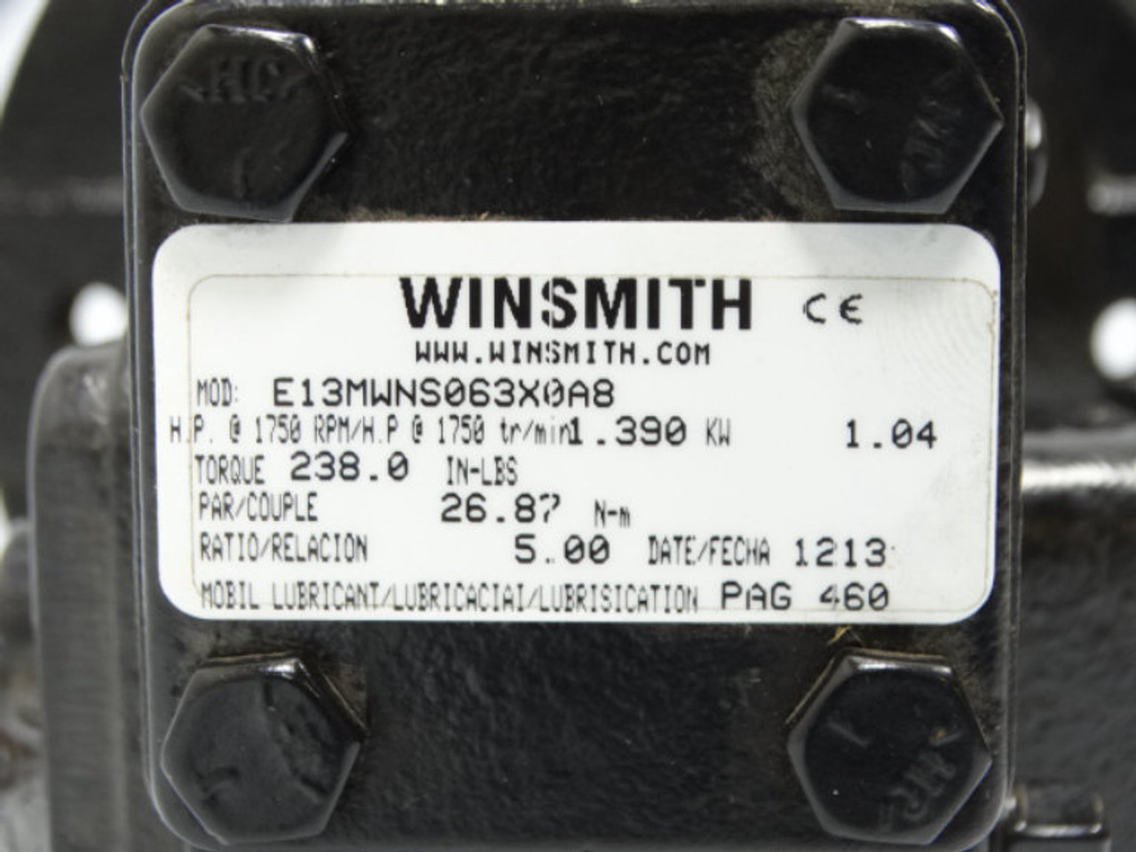Winsmith E13MWNS063X0A8 Gearbox