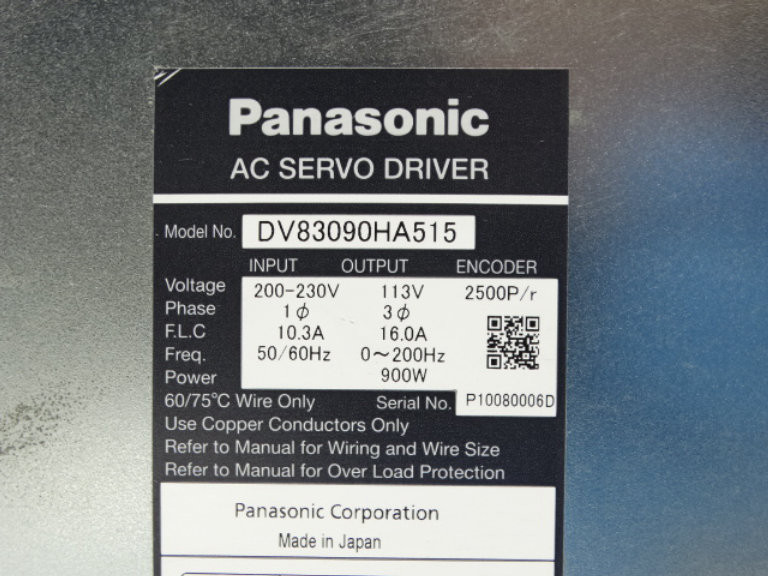 Panasonic DV83090HA515 Servo Drive