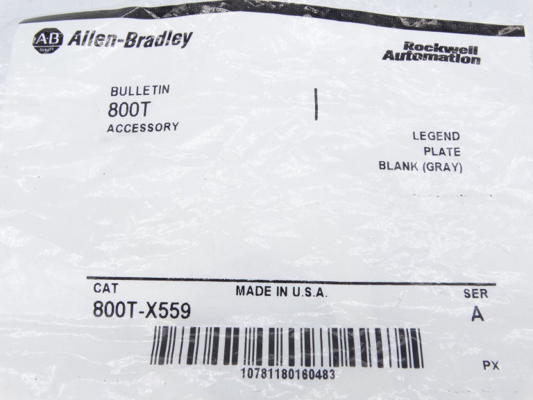 Allen Bradley 800T-X559 Series A Spare Parts Kit