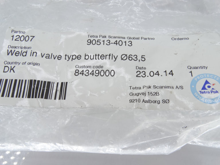 Tetra Pak 90513-4013 Valve