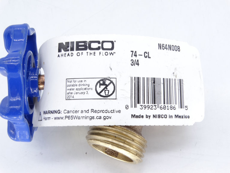 nico  Nibco 74-CL 3/4 Valve