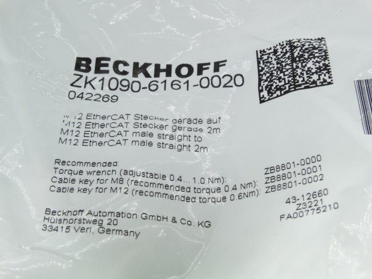 Beckhoff ZK1090-6161-0020 Cable