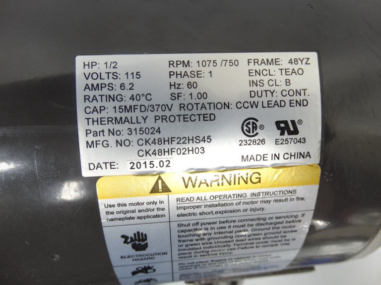 Dayton 2ATX2 Motor