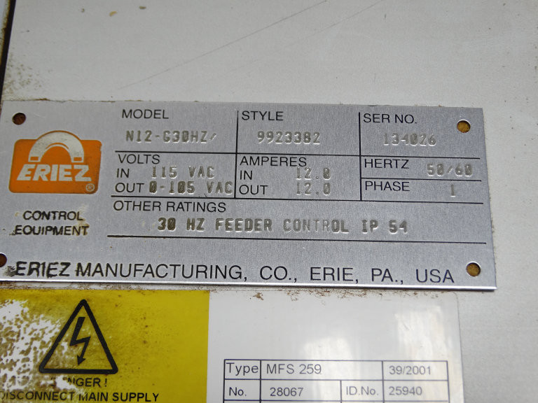 Eriez N12-G30HZ/115 Operating Mechanism