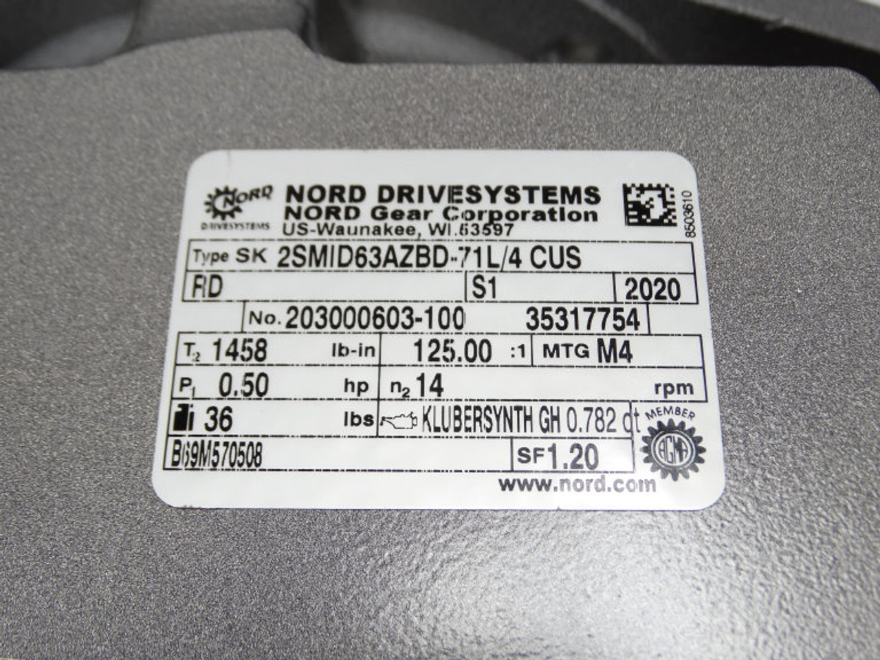 Nord SK 2SMID63AZBD-71L/4 CUS Motor