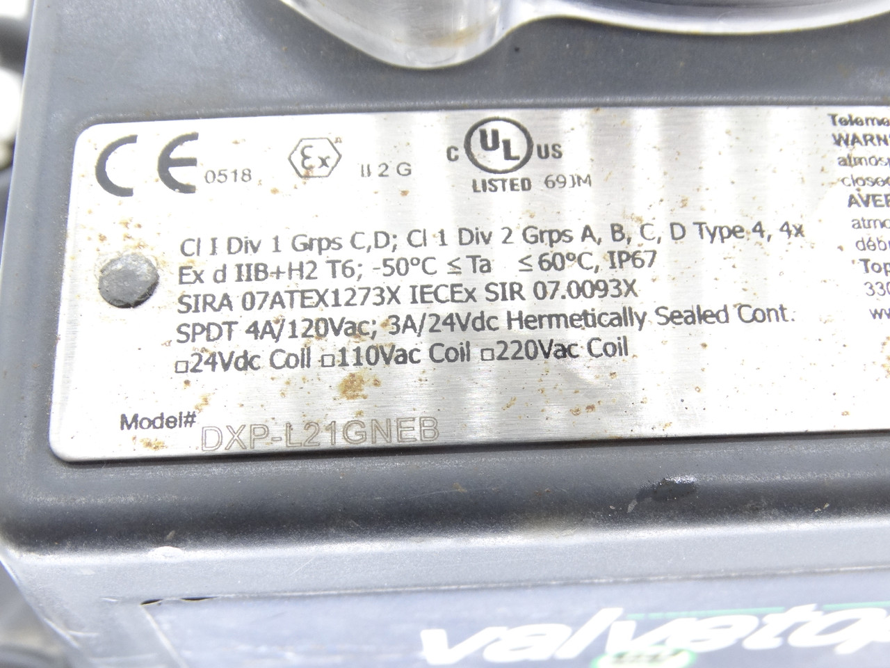 Topworx DXP-L21GNEB Actuator