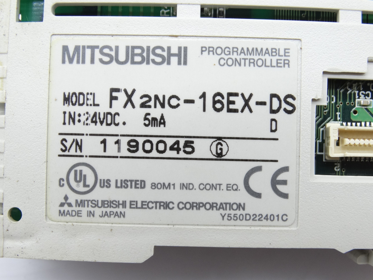 Mitsubishi FX2NC-16EX-DS PLC Module