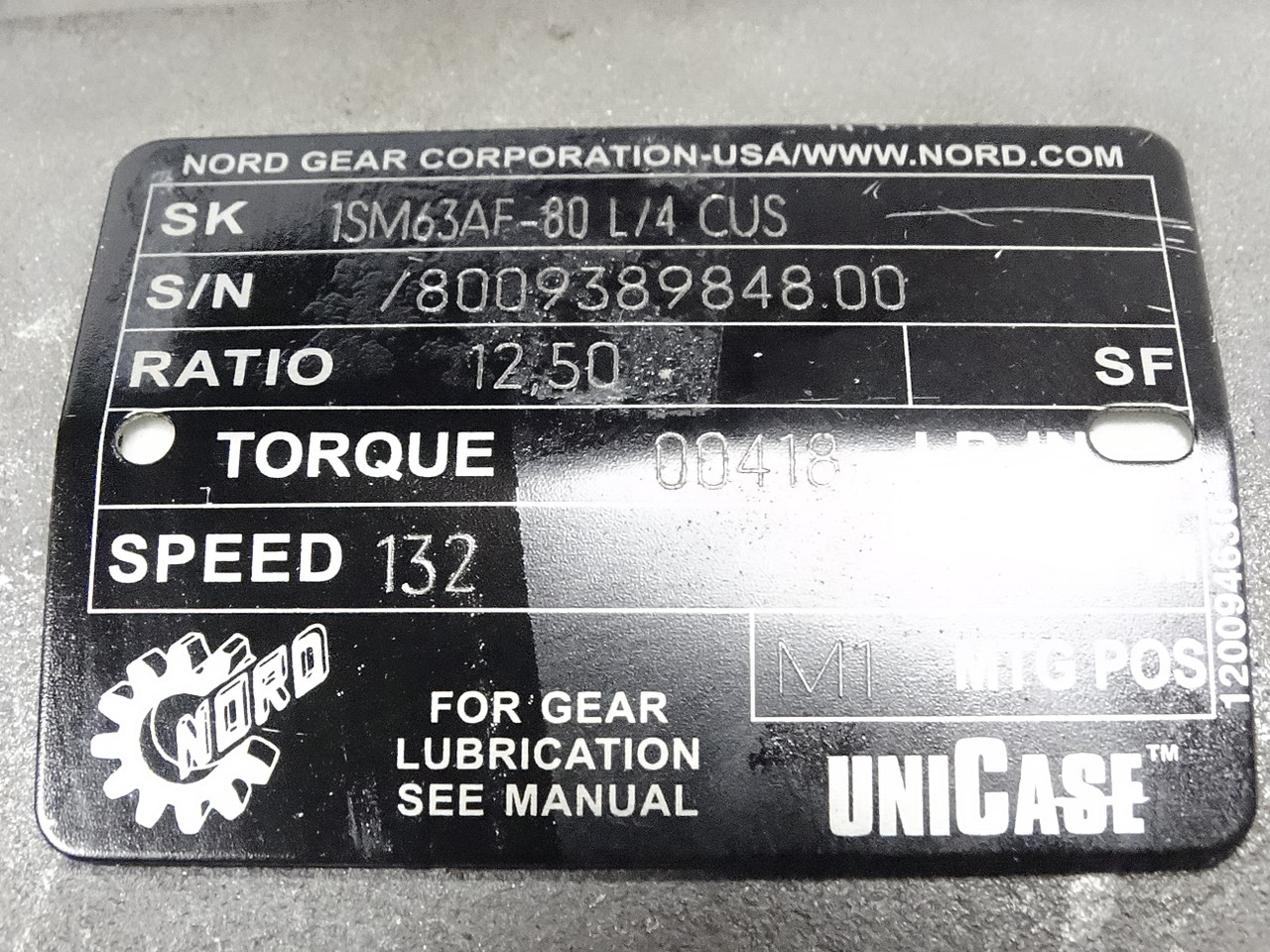 Nord 1SM63AF-80 L/4 CUS Motor