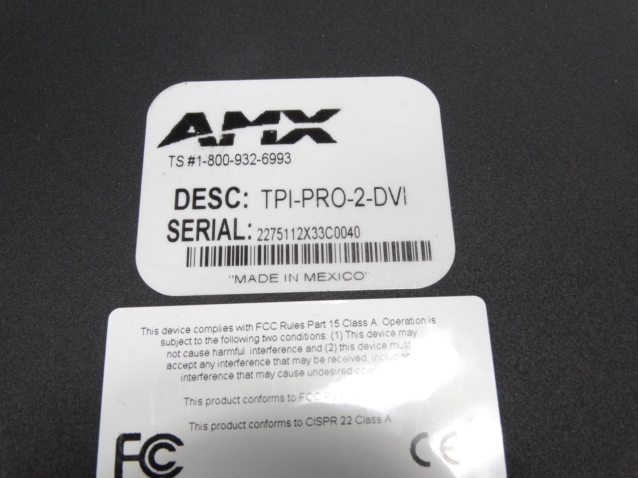 Amx TPI-PRO-2-DVI PLC Module