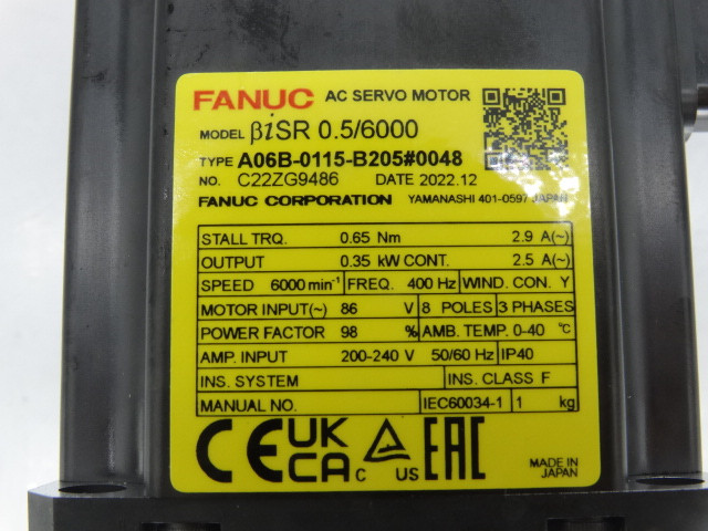 FANUC A06B-0115-B205#0048 Servo Motor New in Box