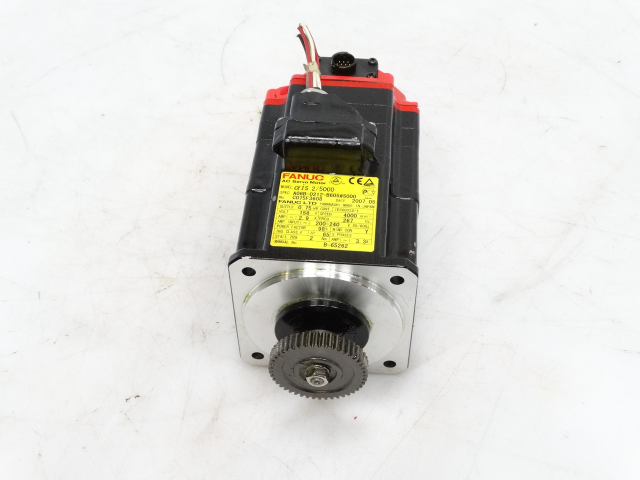 Fanuc A06B-0212-B605#S000 Servo Motor
