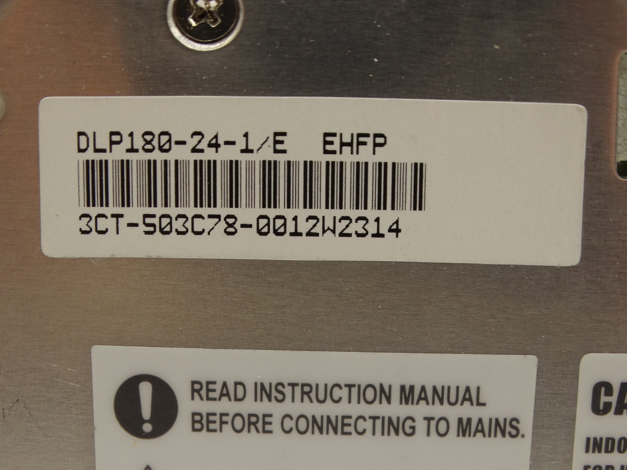 その他 Lambda DLP180-24-1 EHFP FA用DINレール取付 DLP180-24-1 TDKラムダ スイッチング電源