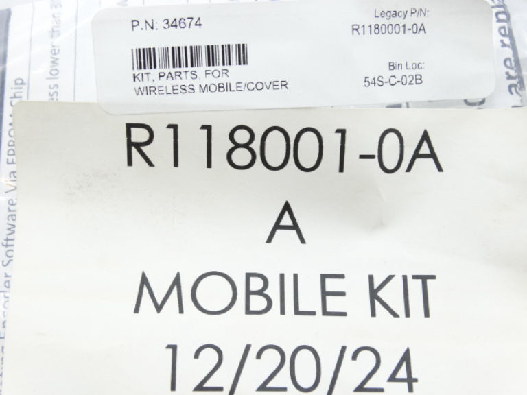 RYTEC R1180001-0A Spare Parts Kit New in Box