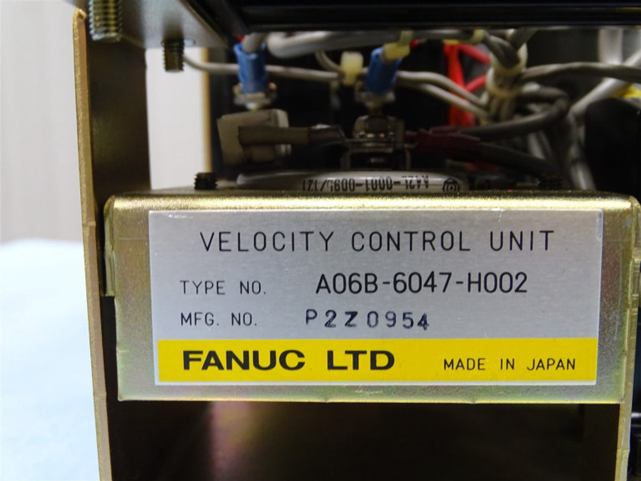 Funac A06B-6047-H002 Velocity Control Unit w/ A20B-0009-0320/07C