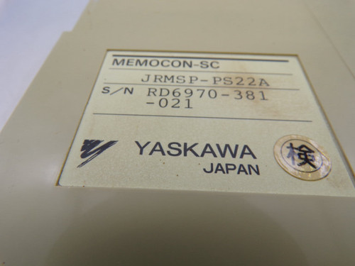 YASKAWA ELECTRIC JRMSP-PS22A PLC MODULE