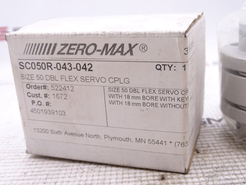 ZERO MAX INC SC050R-043-042 COUPLING