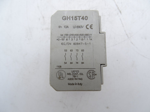 AUTOMATION DIRECT GH15T40 CONTACT BLOCK