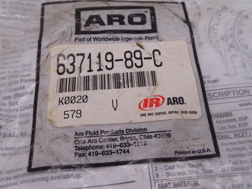 INGERSOLL RAND 637119-89-C SPARE PARTS KIT