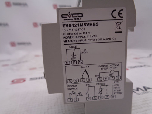 EVCO EV6421M5VHBS TEMPERATURE CONTROLLER