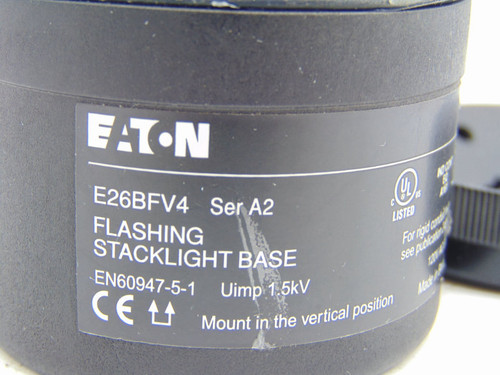 EATON CORPORATION E26BFV4 STACKLIGHT BASE