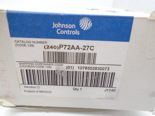 JOHNSON CONTROLS P72AA-27C AIR PRESSURE REGULATOR