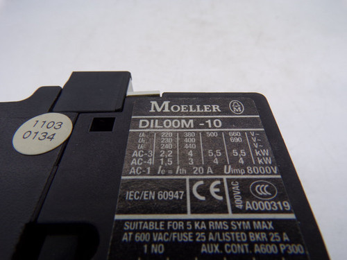 EATON CORPORATION DIL00M-10-220V-5060 Contactor