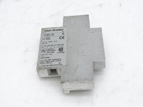 ALLEN BRADLEY 100-SB10 SERIES A CONTACT BLOCK