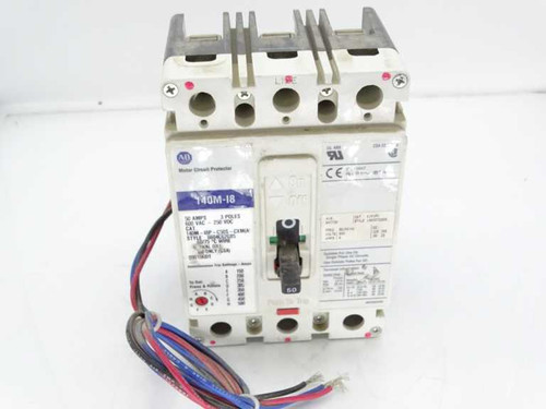 ALLEN BRADLEY 140M-I8P-C50S-CXM SERIES A CIRCUIT BREAKER