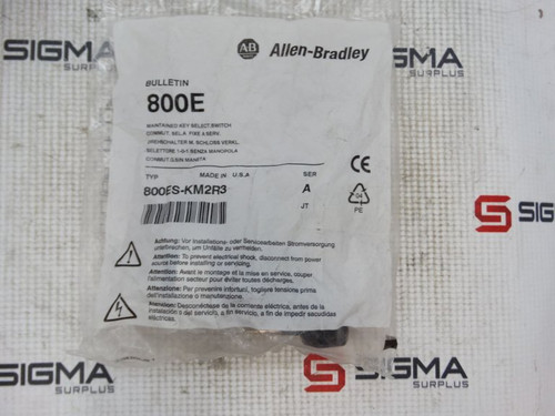 SEALED ALLEN-BRADLEY 800ES-KM2R3 SER. A KEY SELECT SWITCH (85238 - NEW)