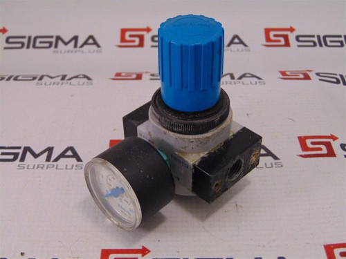 FESTO LR-D-7-MINI MINI PRESSURE REGULATOR 230 PSI P1 MAX, 100 PSI P2 MAX (25757 - USED)