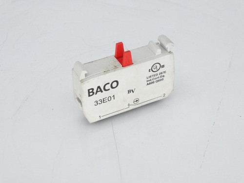 BACO CONTROLS 33E01 CONTACT BLOCK