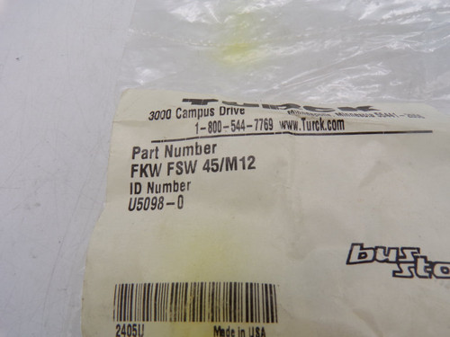 TURCK FKW FSW 45/M12 PLUG