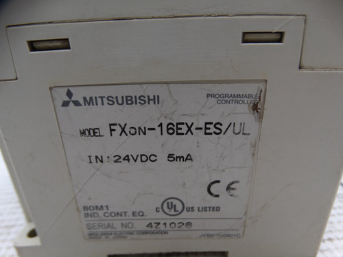 MITSUBISHI FX0N-16EX-ES/UL PLC MODULE